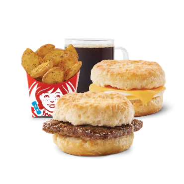 breakfast menu in Wendy's menu