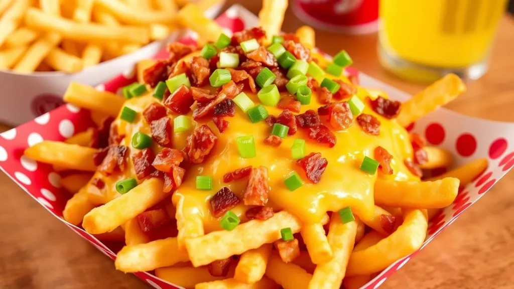 1 plate loaded fries see 